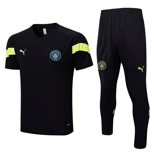 Polo Manchester City Set Completo 23/24 Nero